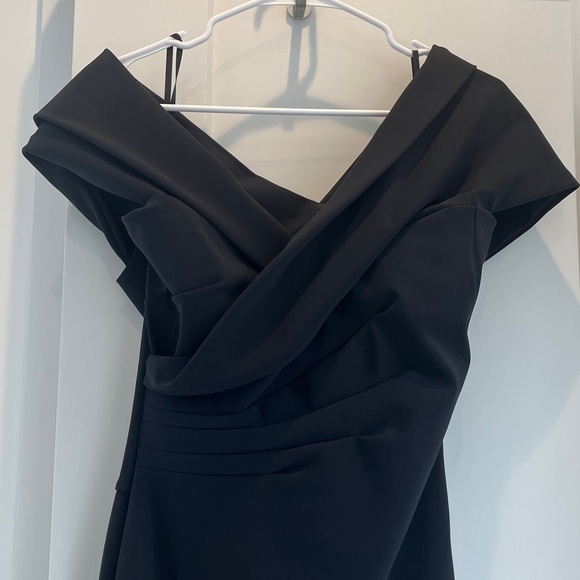 Chiara Boni La Petite Robe Black Long Ball Gown Evening Gown Made in Italy 46 10 - Picture 3 of 12